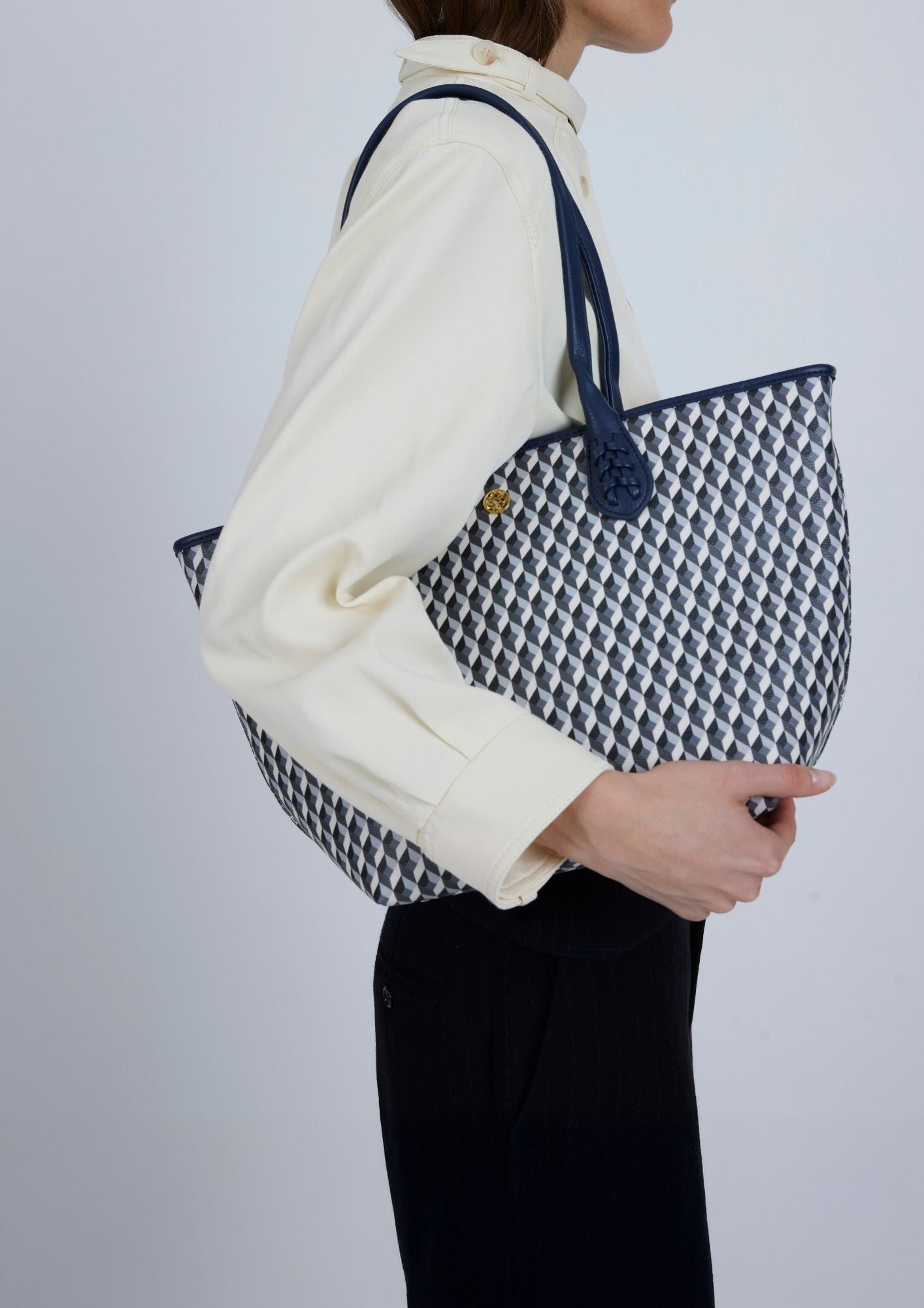 Bolso Midi B&W Navy