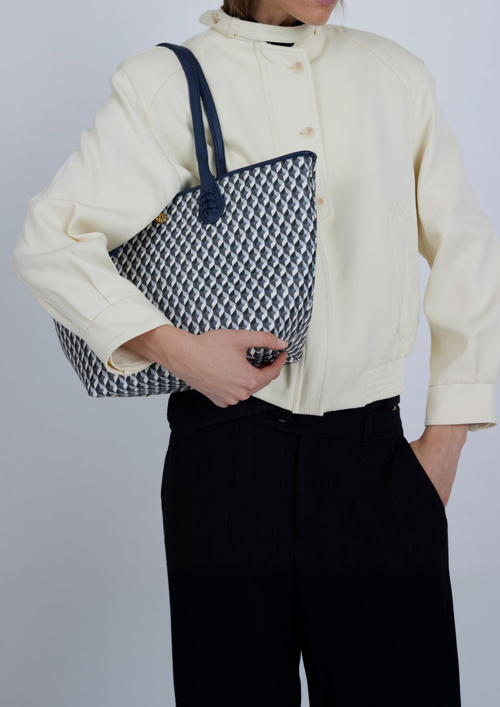 Bolso Midi B&W Navy