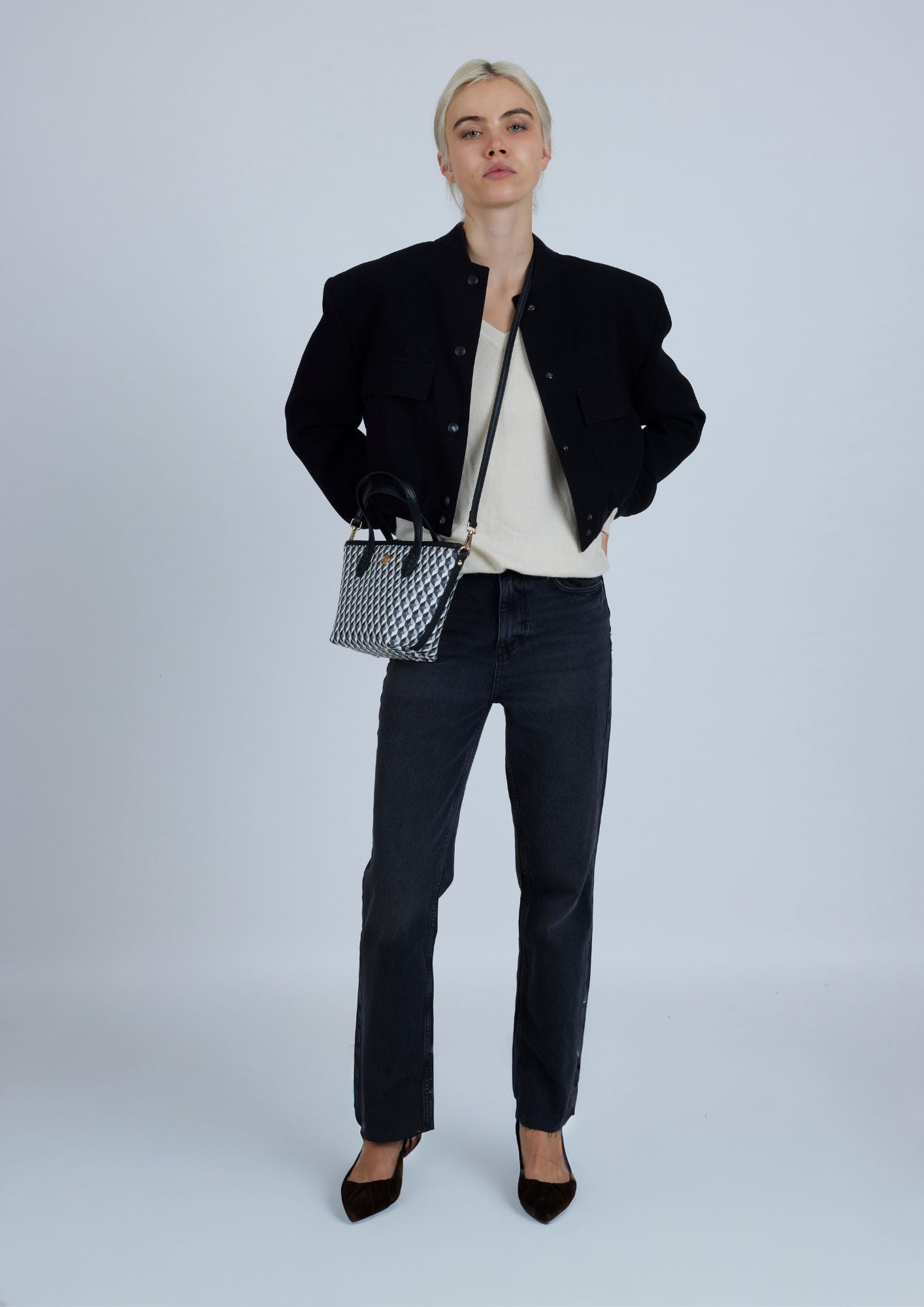 Bolso Tiny B&W Negro