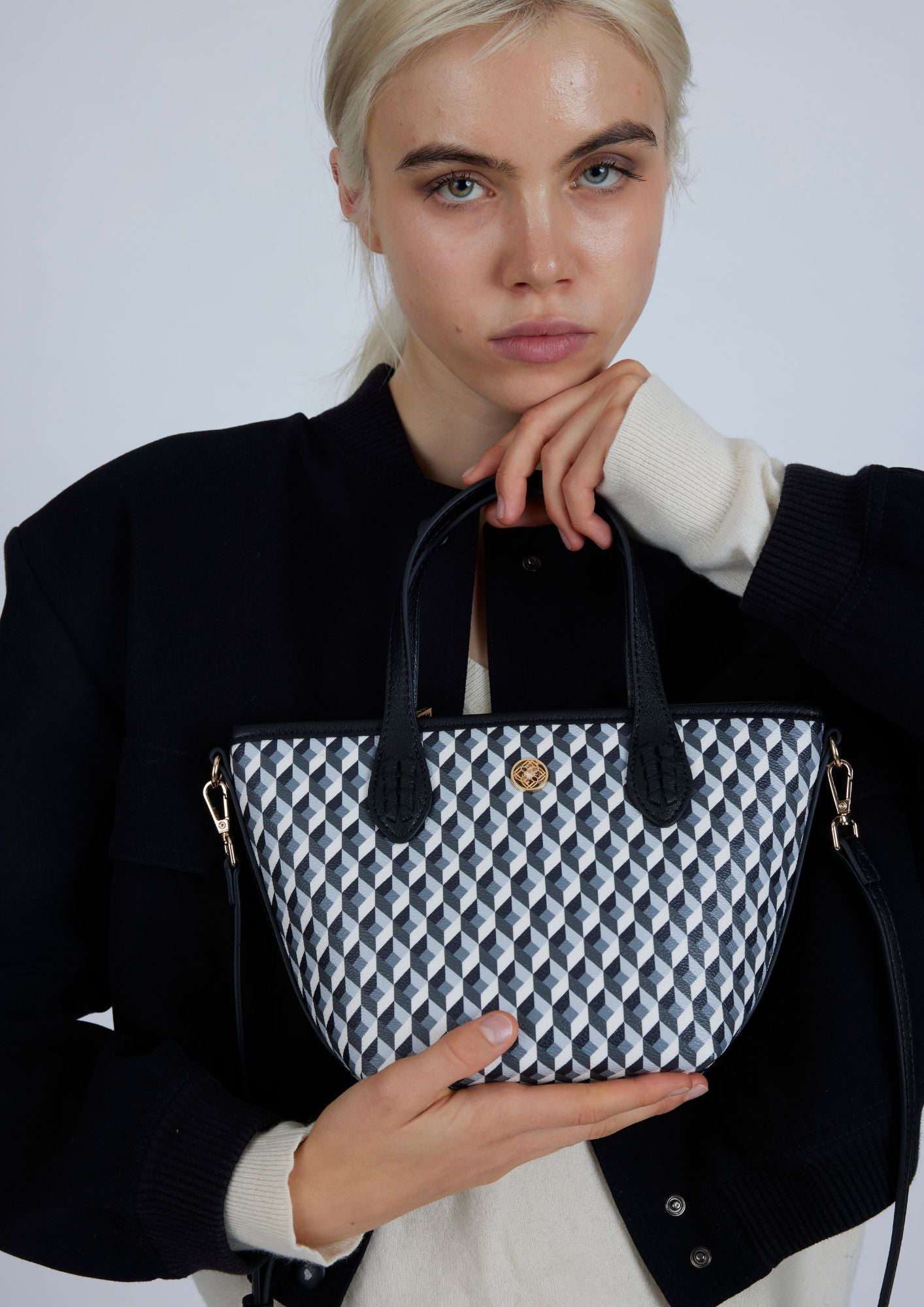 Bolso Tiny B&W Negro