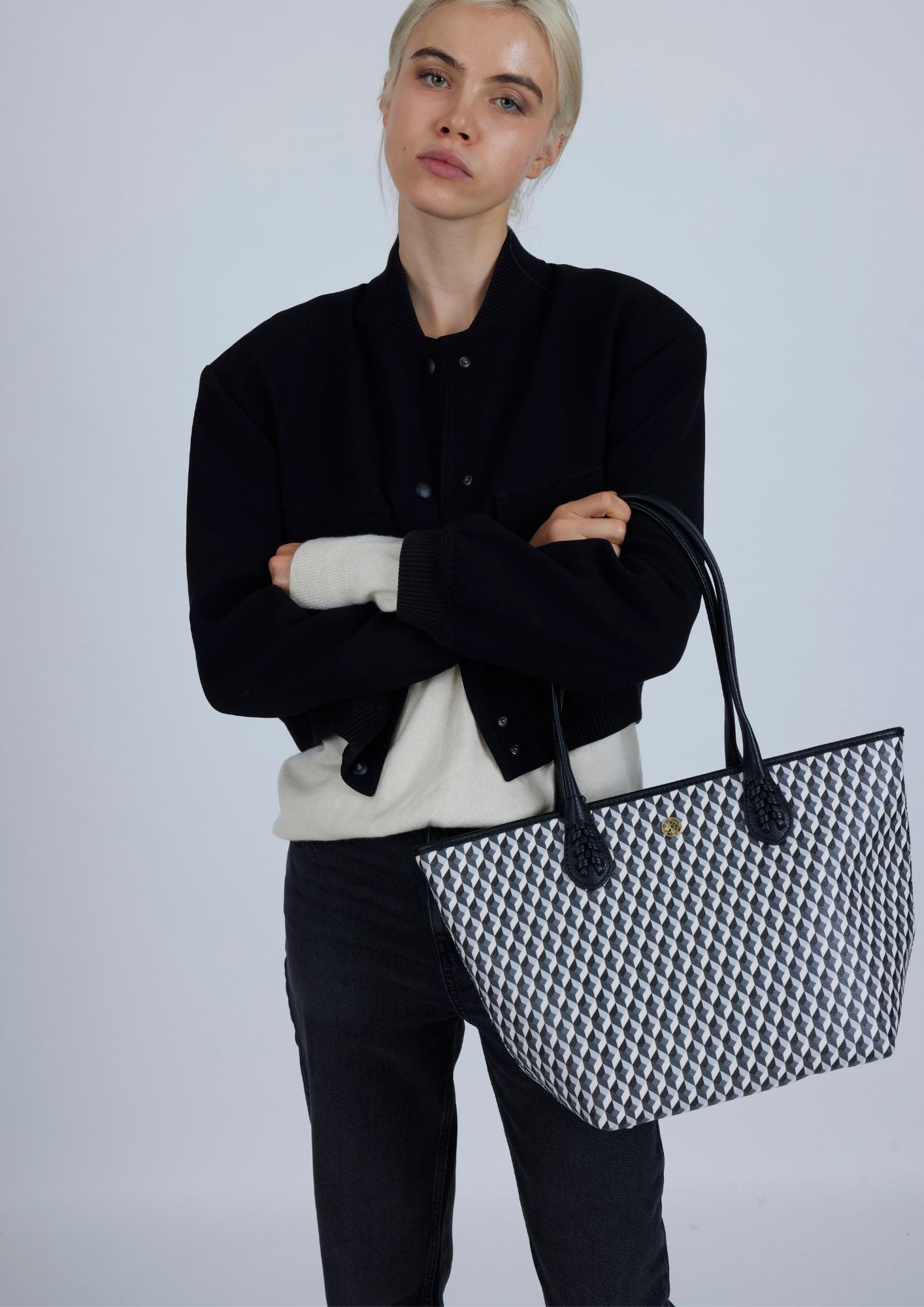 Bolso Midi B&W Negro